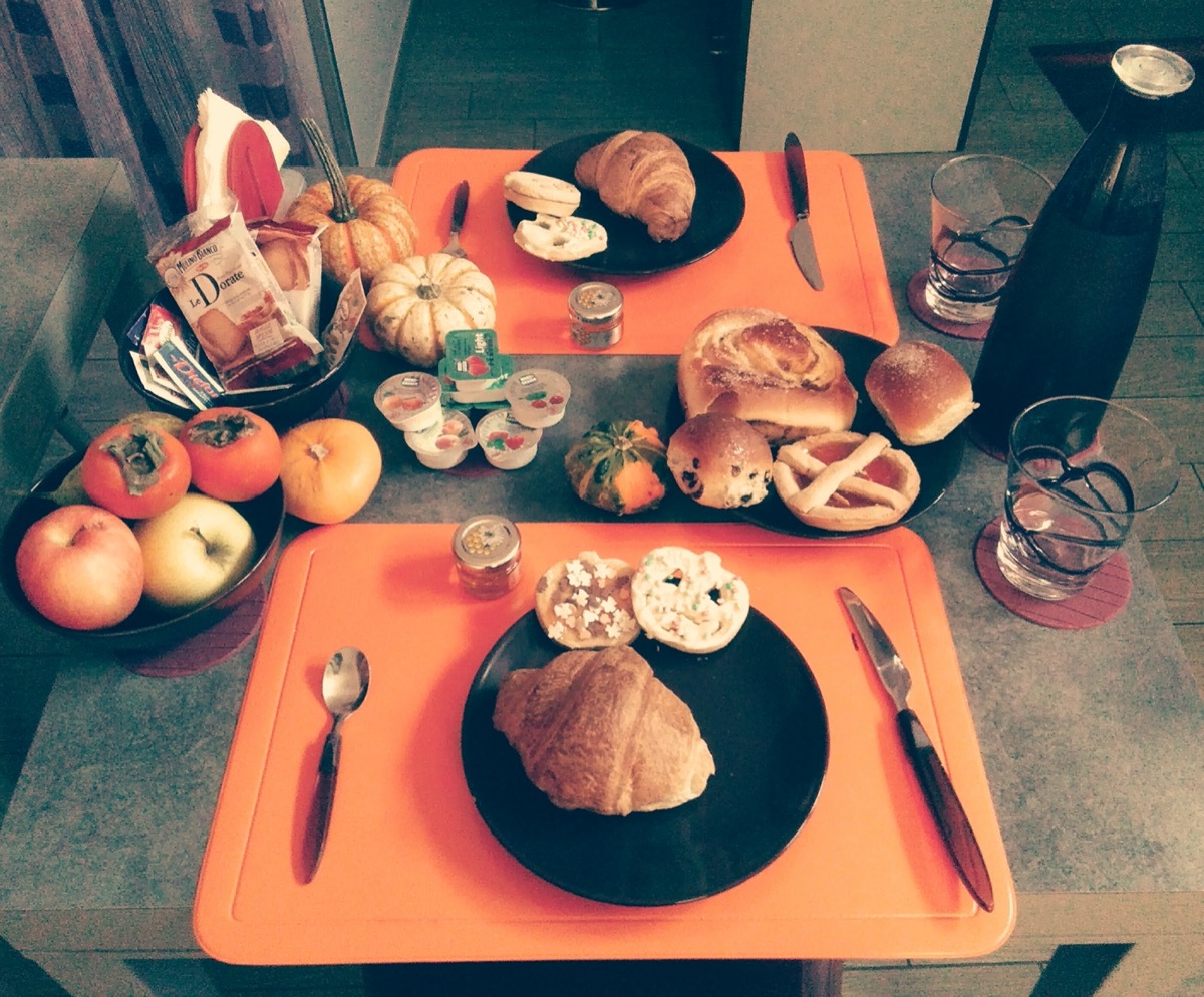 La colazione del B&B Eco Pompei